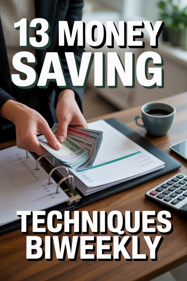 💸 13 Money Saving Techniques Biweekly