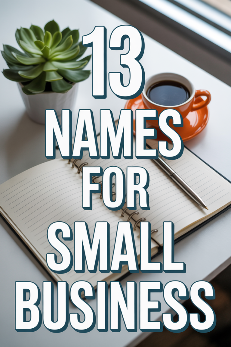 💡 13 Names For Small Business