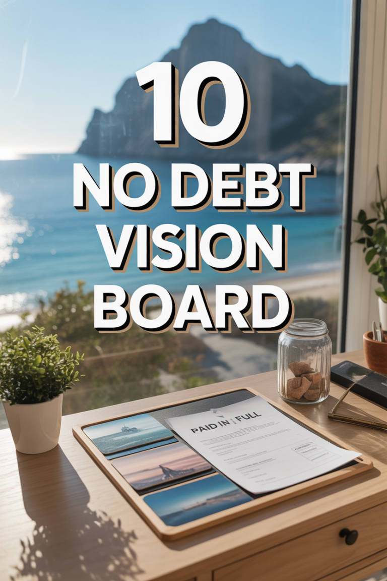 💰 10 No Debt Vision Board
