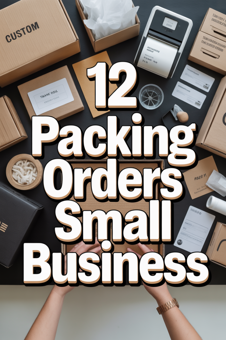 📦 12 Packing Orders Small Business