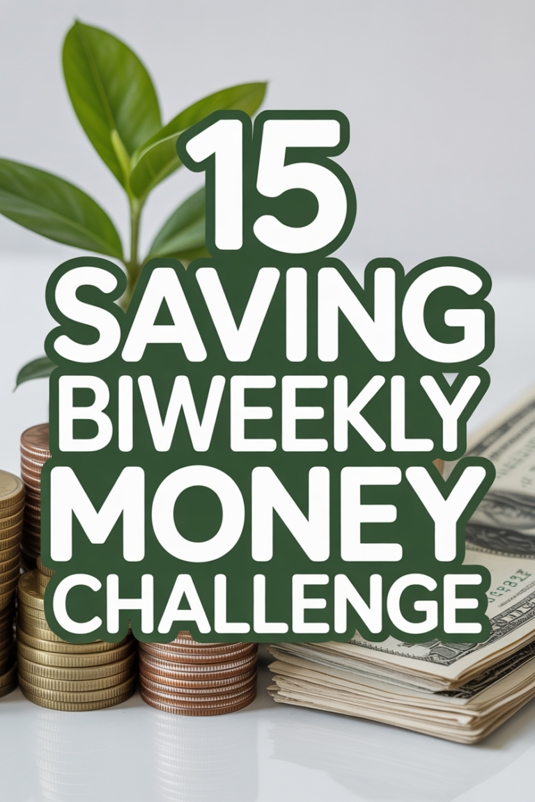 💰 15 Saving Biweekly Money Challenge