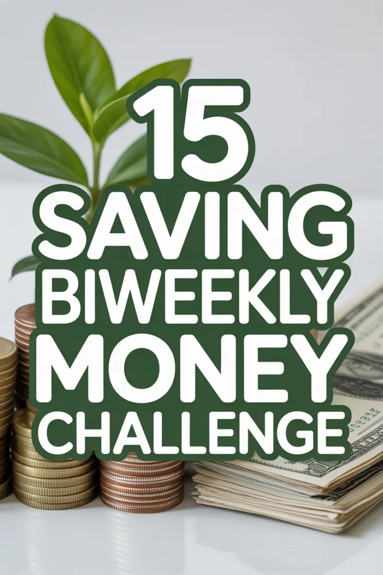 💰 15 Saving Biweekly Money Challenge