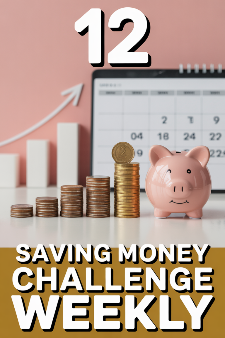 💰 12 Saving Money Challenge Weekly