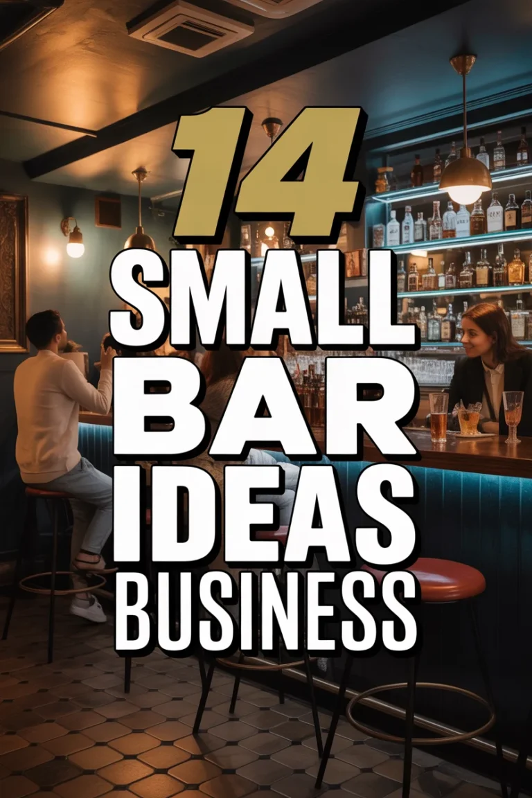 🍹 14 Small Bar Ideas Business
