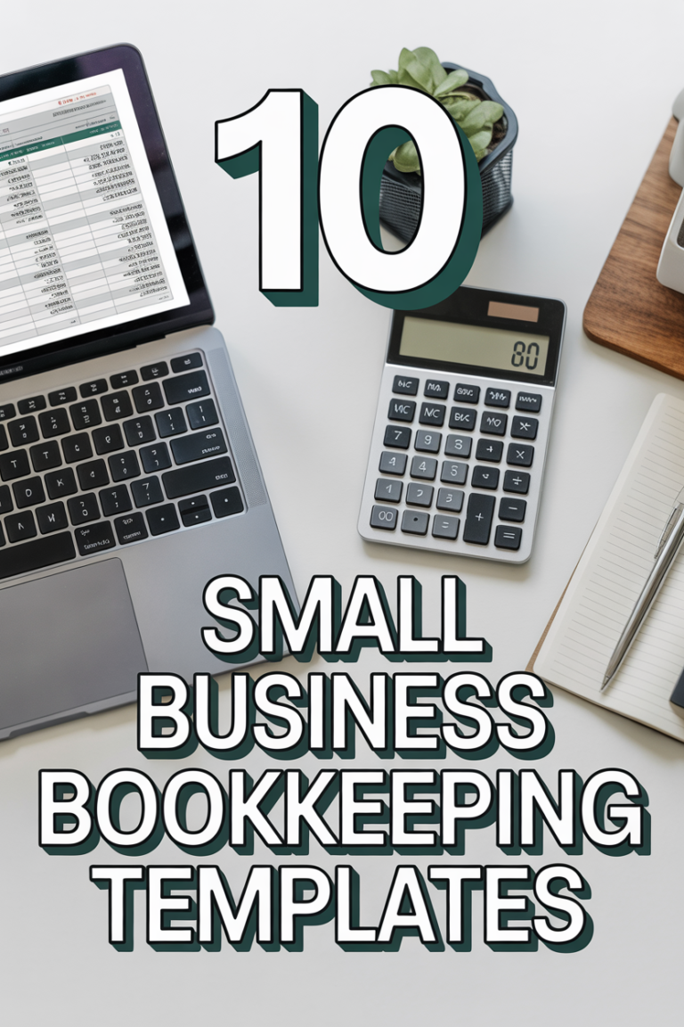 📊 10 Small Business Bookkeeping Templates