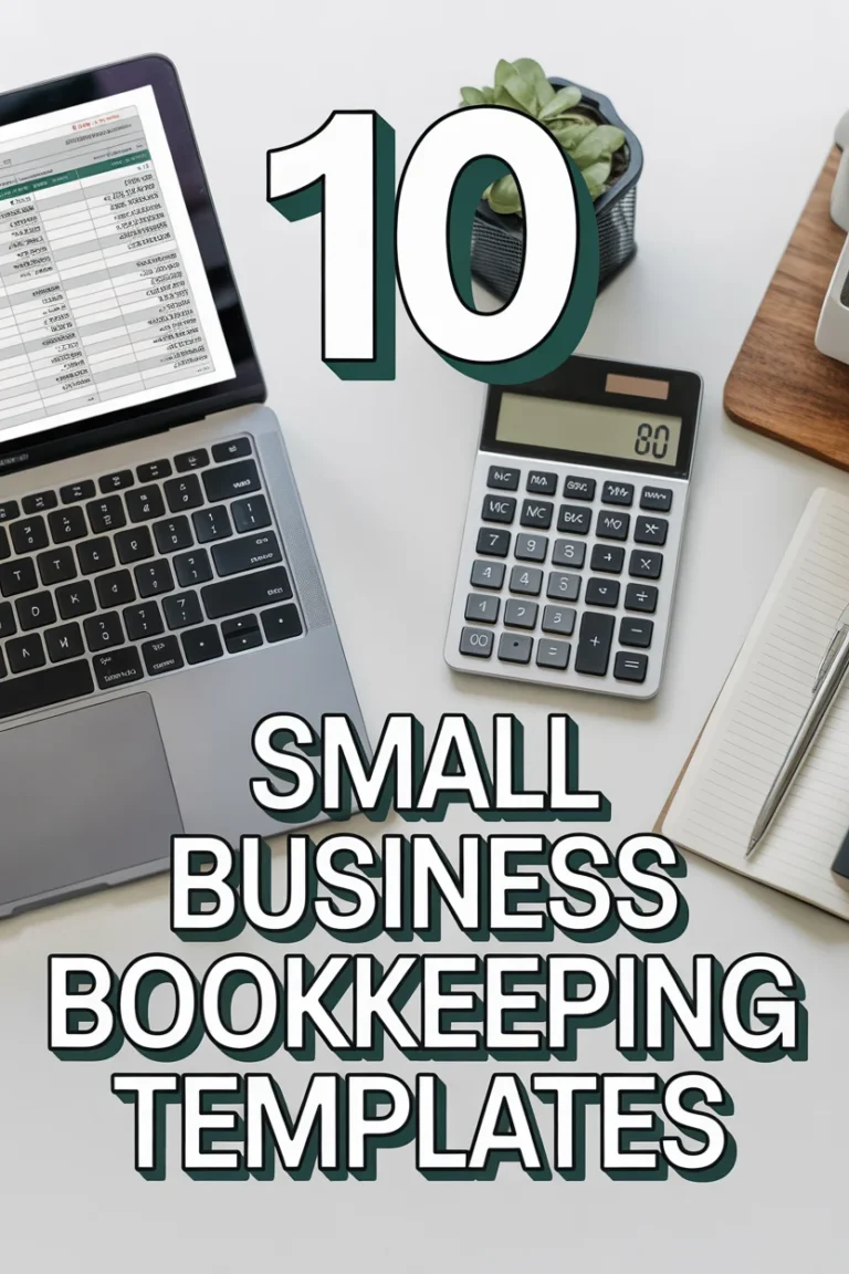 📊 10 Small Business Bookkeeping Templates