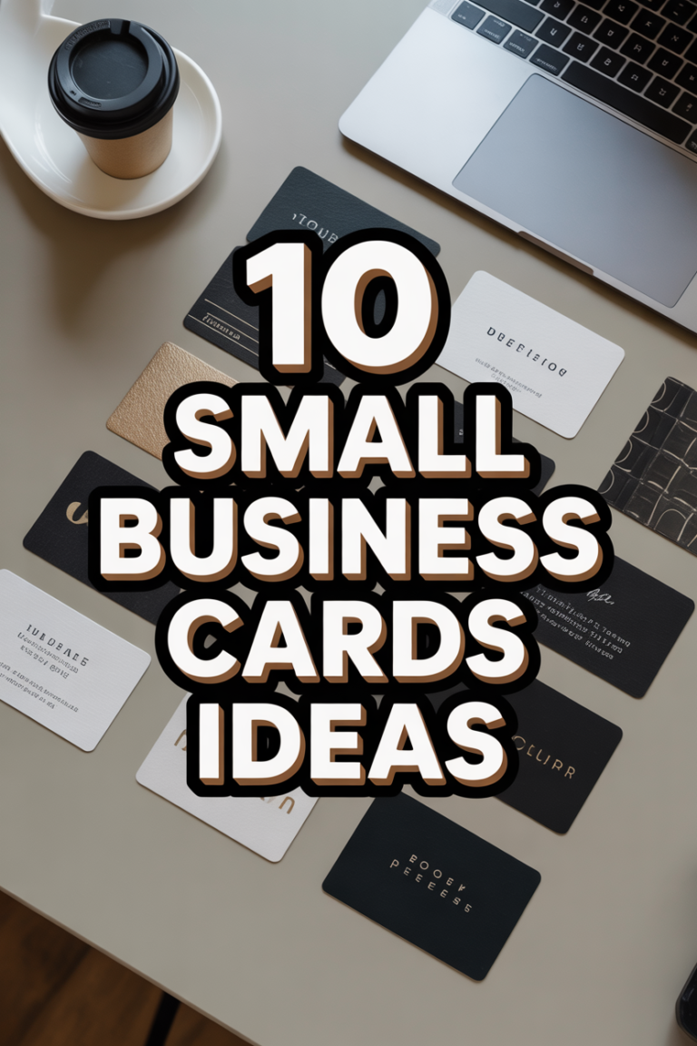 📇 10 Small Business Cards Ideas