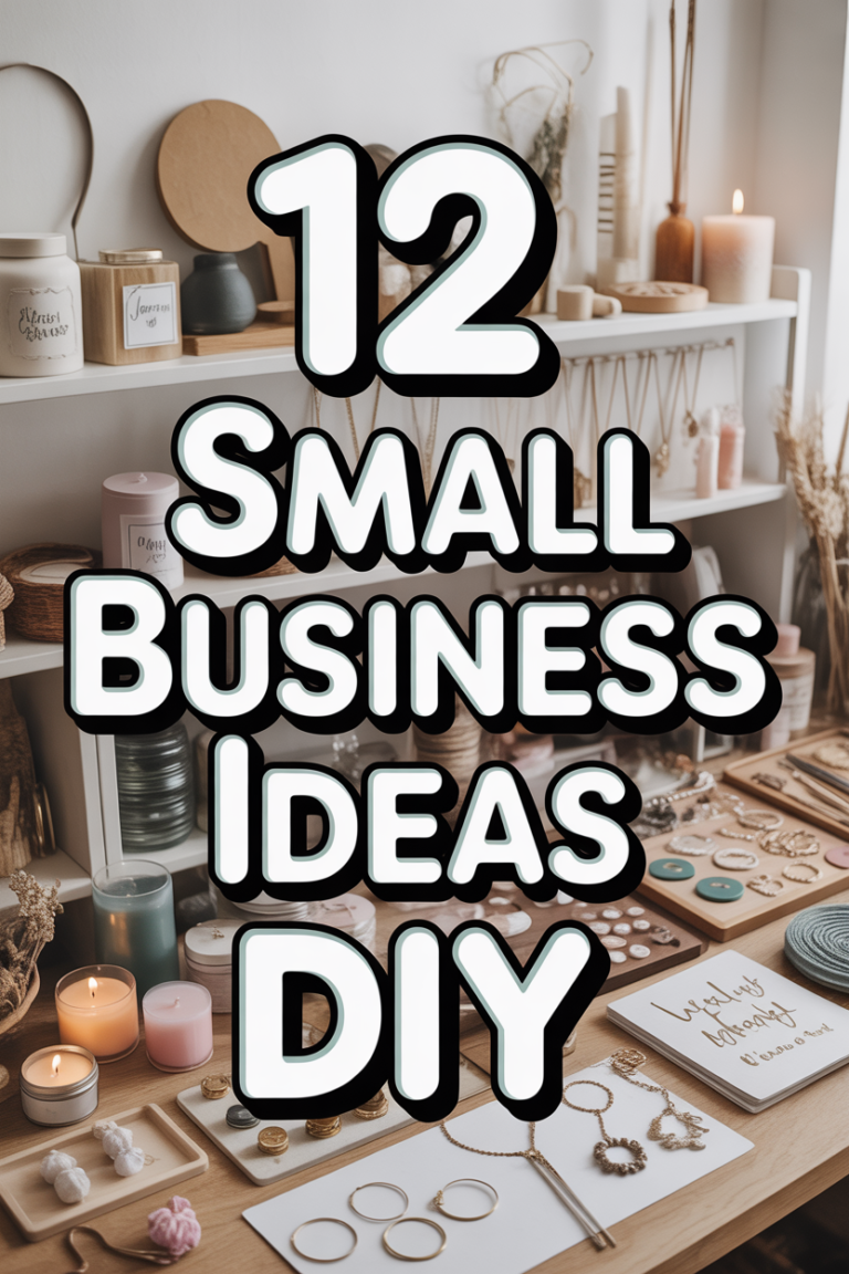 🛠️ 12 Small Business Ideas DIY