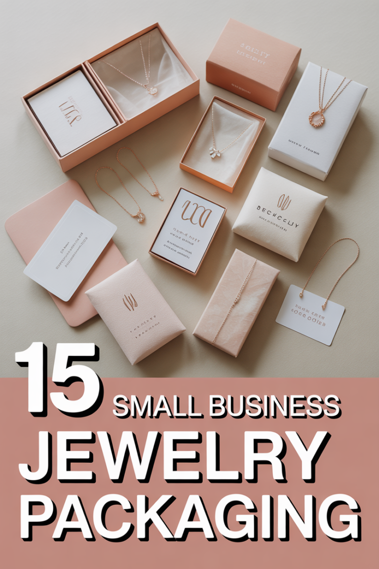 ✨ 15 Small Business Jewelry Packaging