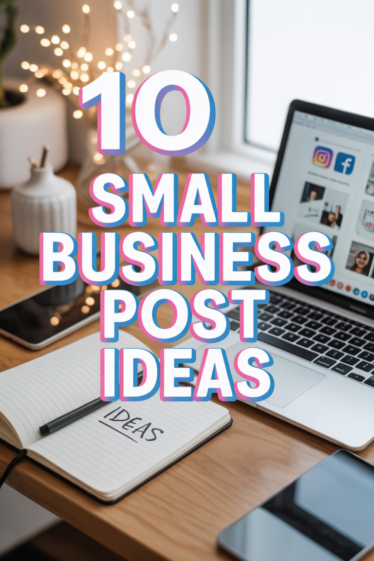 💡 10 Small Business Post Ideas