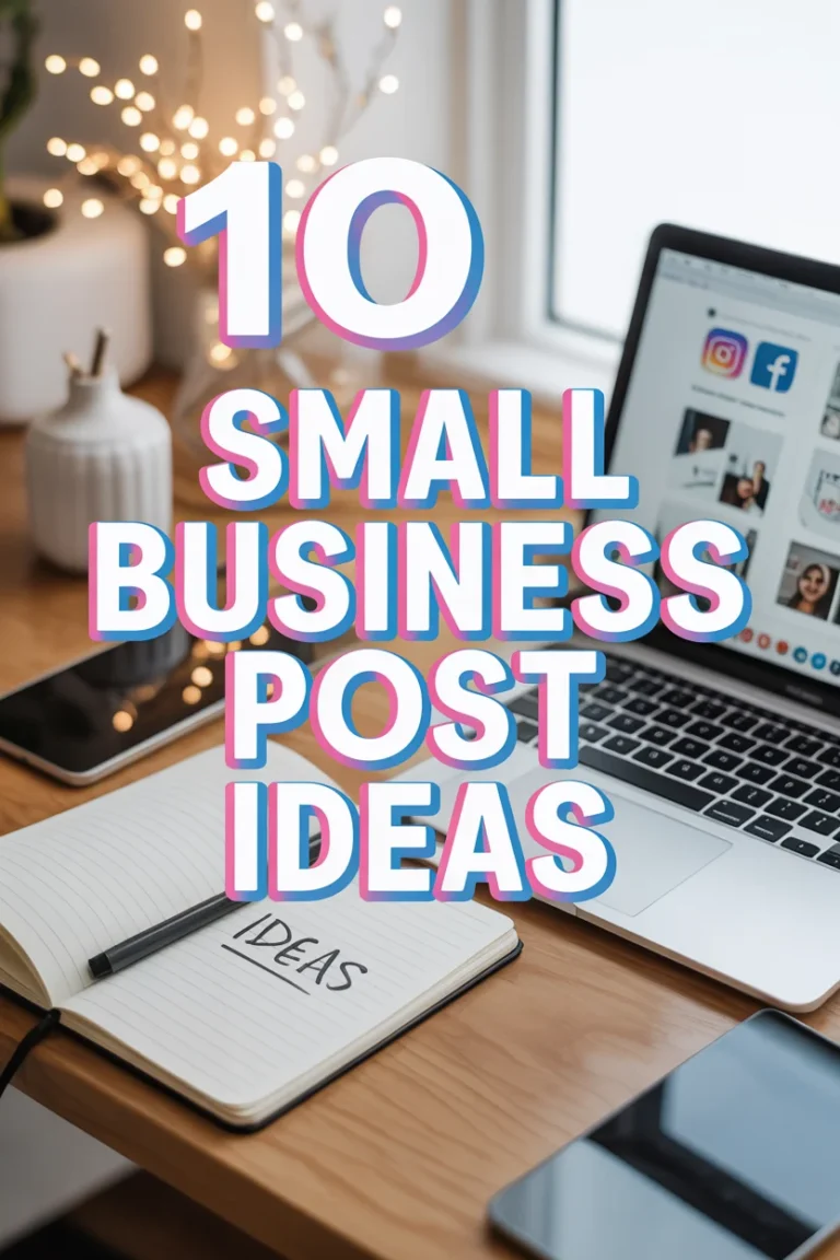 💡 10 Small Business Post Ideas