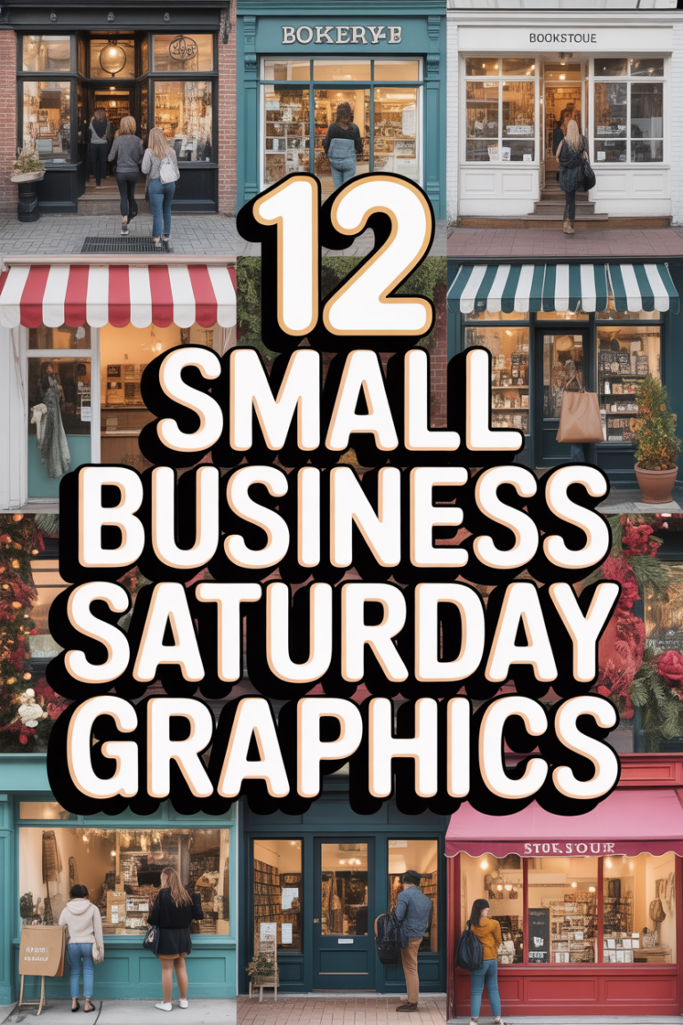 🛍️ 12 Small Business Saturday Graphics