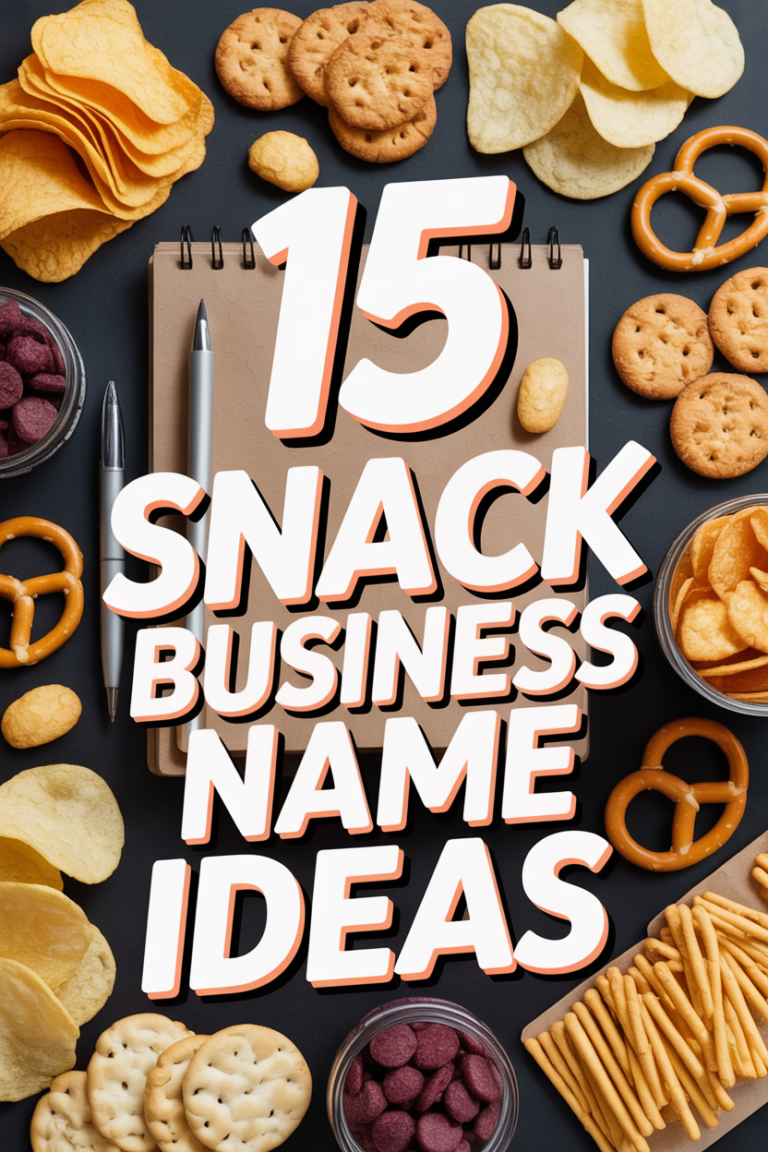 🍪 15 Snack Business Name Ideas