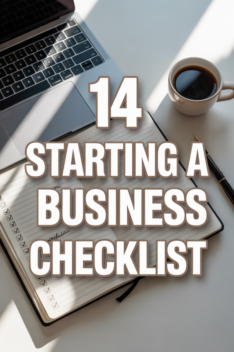 🚀 14 Starting A Business Checklist