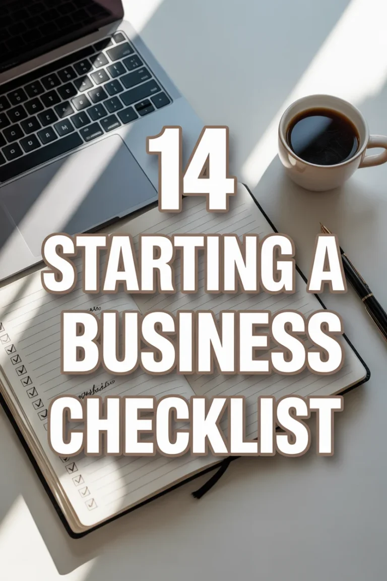 🚀 14 Starting A Business Checklist