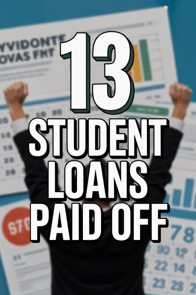 🎉 13 Student Loans Paid Off