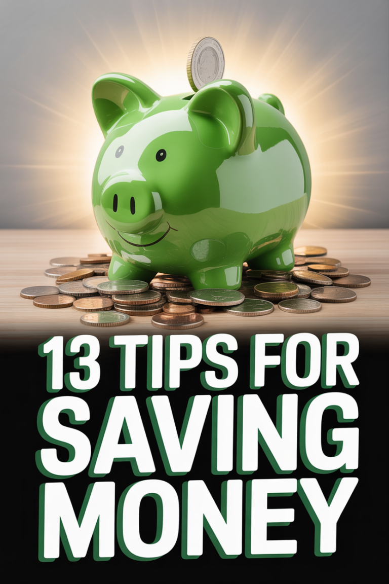 💰 13 Tips For Saving Money