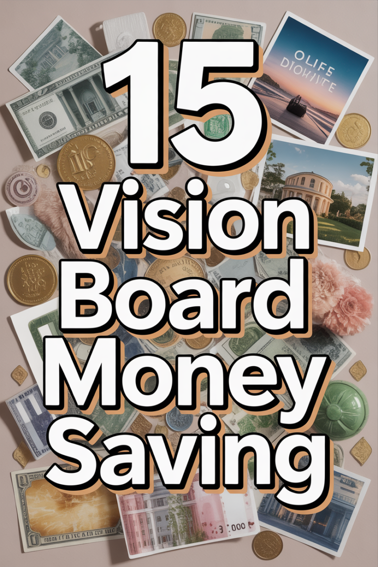 💰 15 Vision Board Money Saving