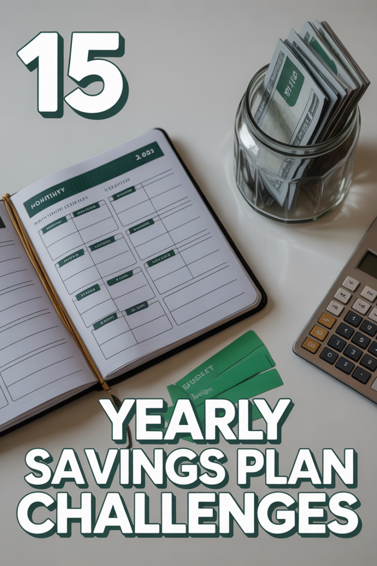 💰 15 Yearly Savings Plan Challenges