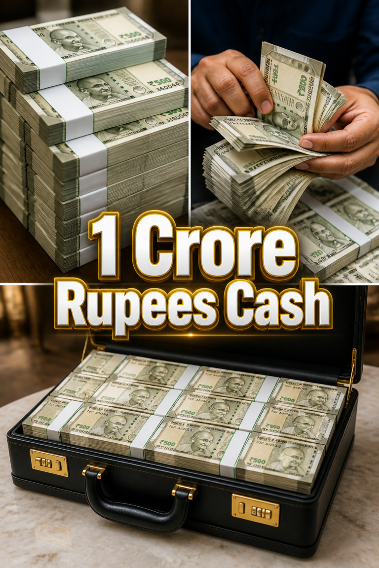 💰 1 Crore Rupees Cash