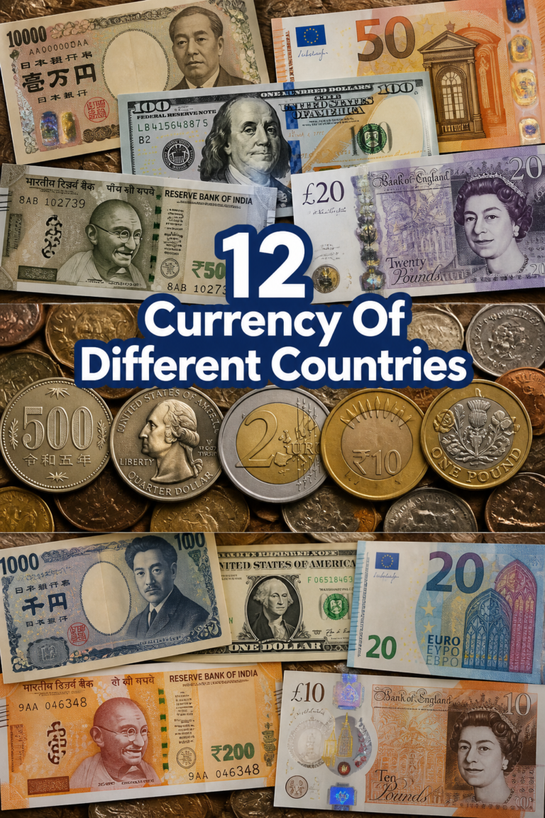 💸 12 Currency Of Different Countries