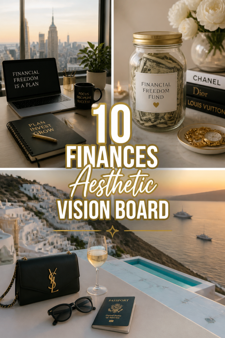 💸 10 Finances Aesthetic Vision Board