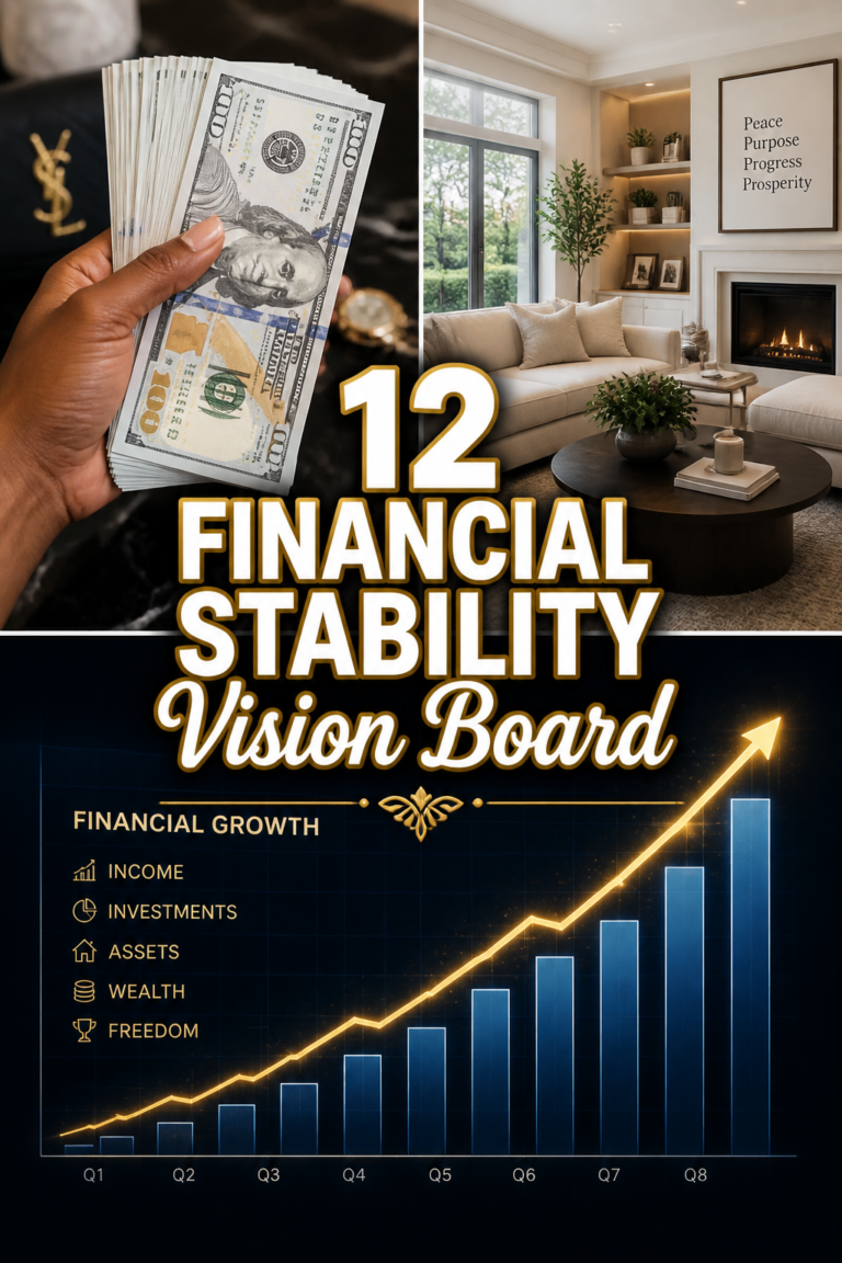 💰 12 Financial Stability Vision Board