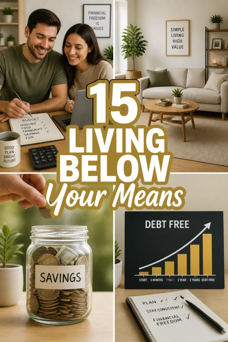 💰 15 Living Below Your Means