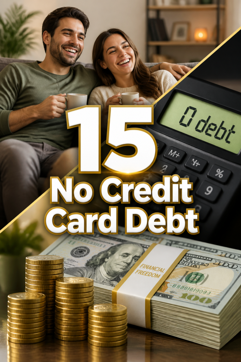 💳 15 No Credit Card Debt