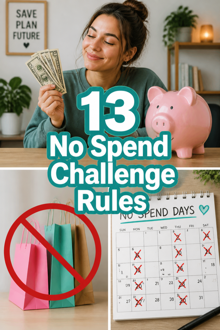 💰 13 No Spend Challenge Rules