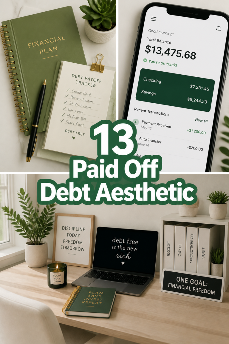 💰 13 Paid Off Debt Aesthetic