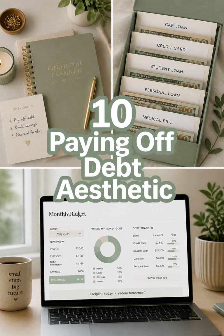💸 10 Paying Off Debt Aesthetic