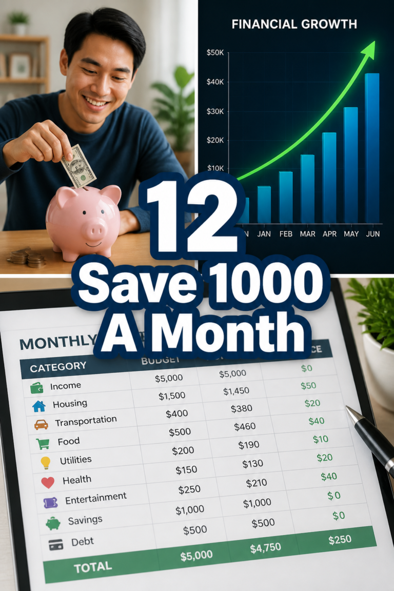 💰 12 Save 1000 A Month