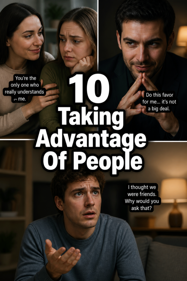 🤔 10 Taking Advantage Of People