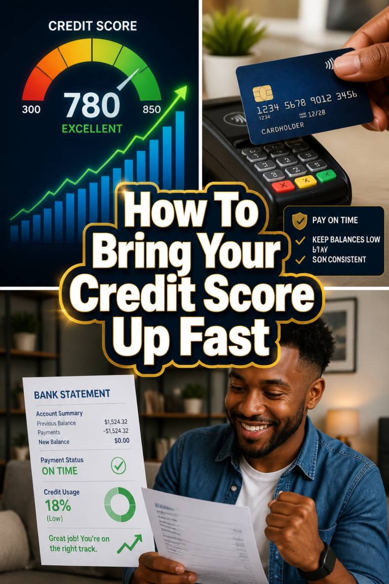 📈 How To Bring Your Credit Score Up Fast