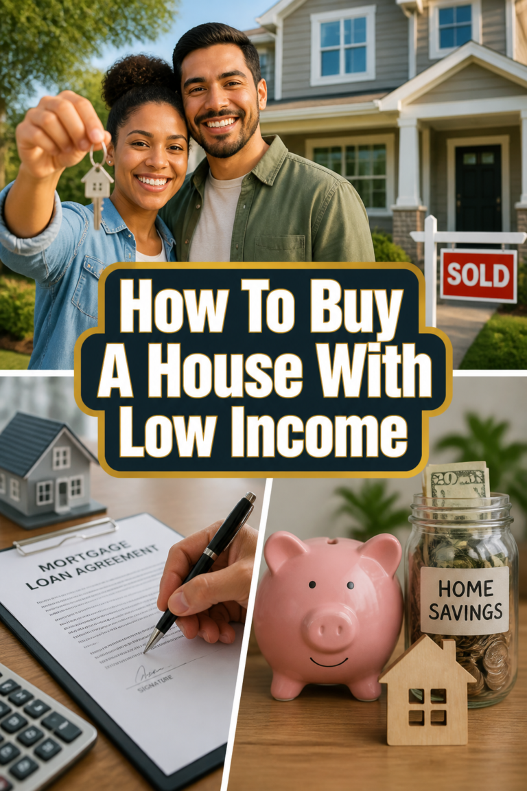 🏡 How To Buy A House With Low Income