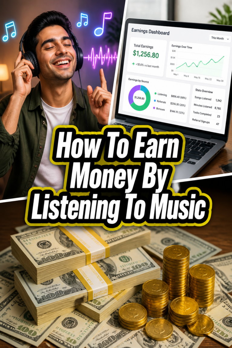 🎧 How To Earn Money By Listening To Music