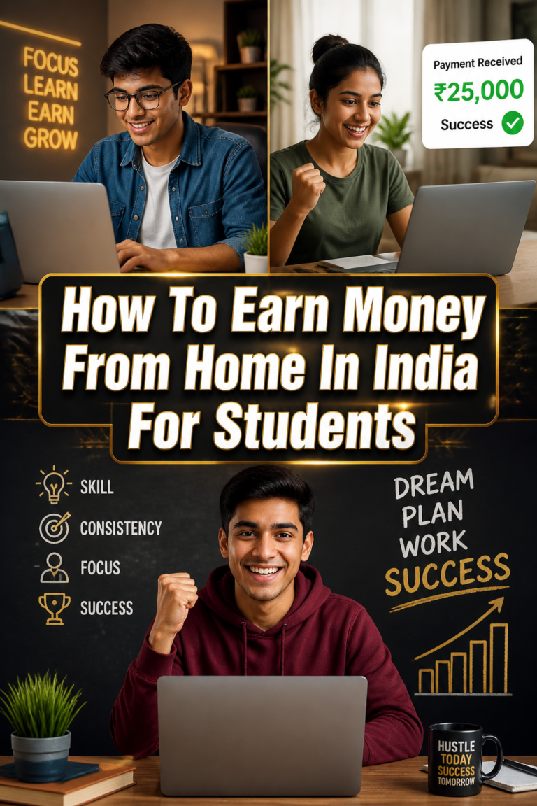 💰 How To Earn Money From Home In India For Students