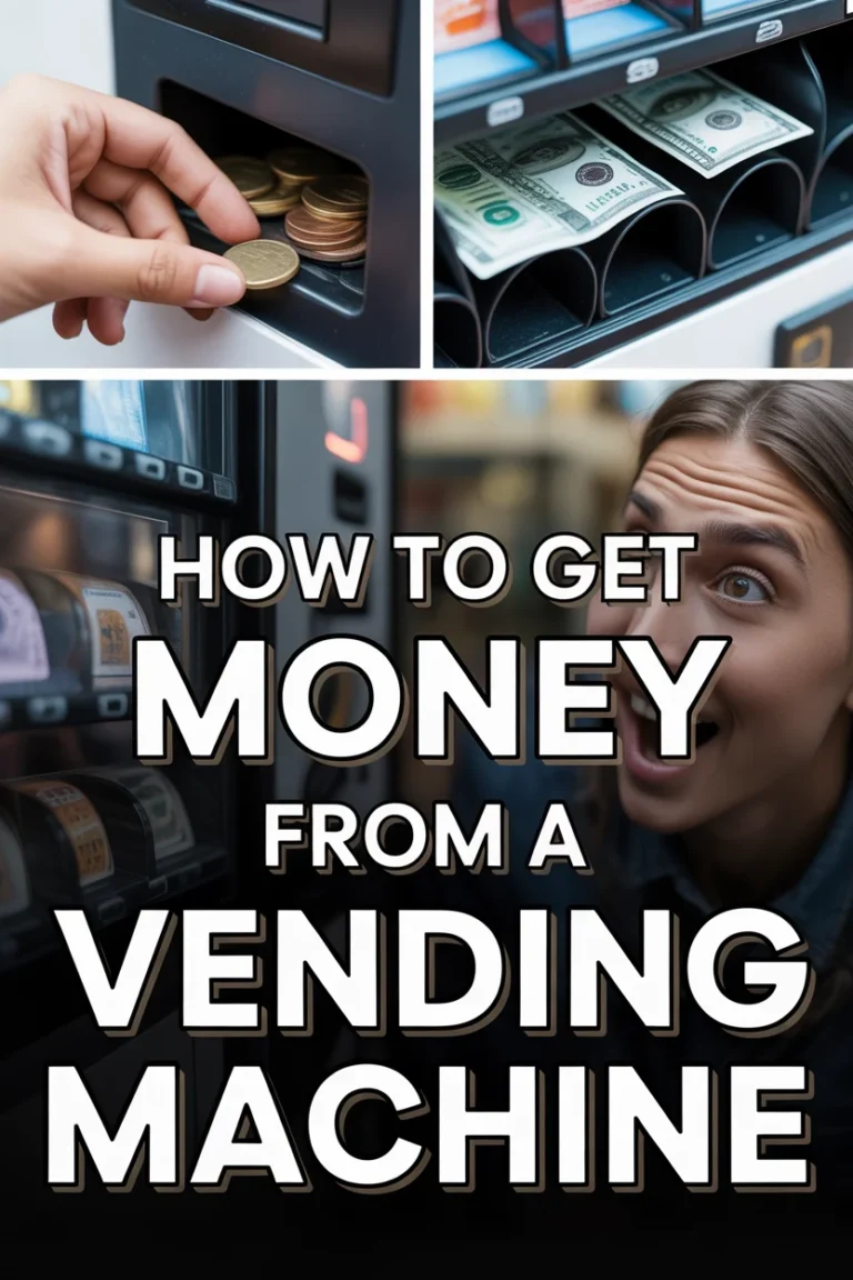 💰 How To Get Money From A Vending Machine
