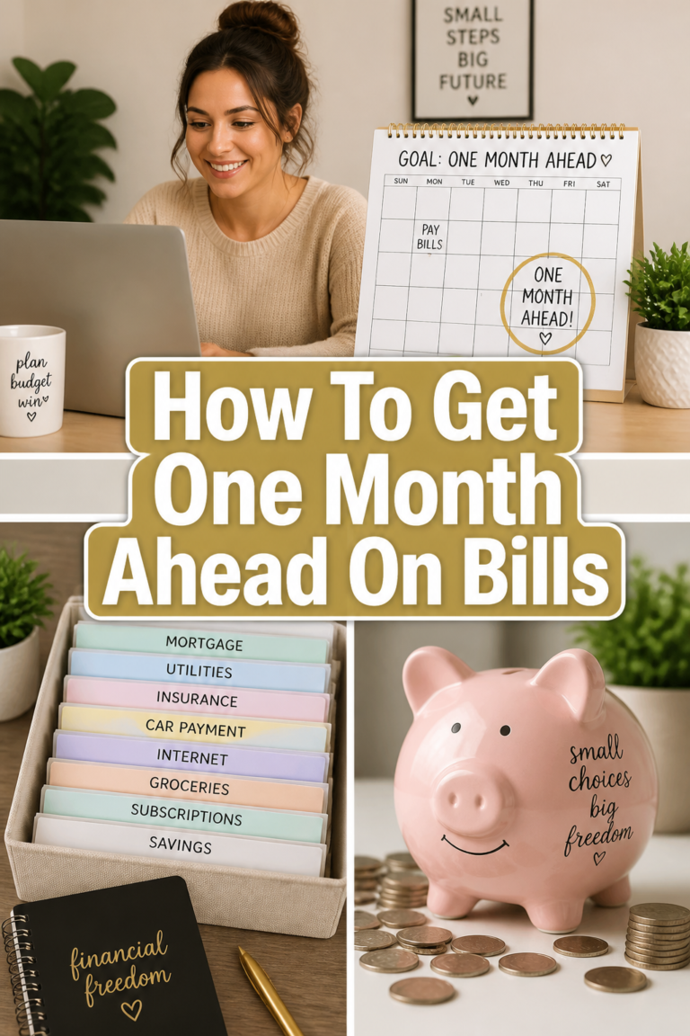 🗓️ How To Get One Month Ahead On Bills