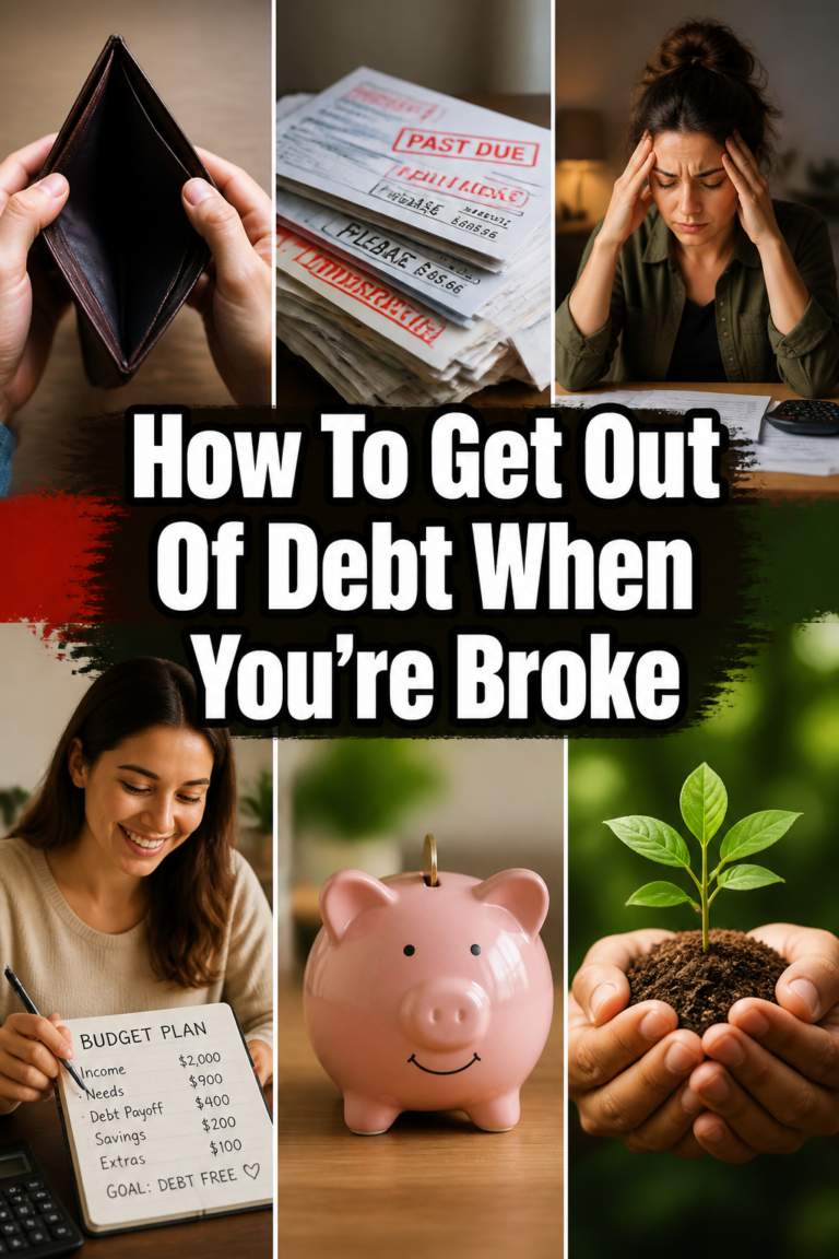 💸 How To Get Out Of Debt When You’re Broke