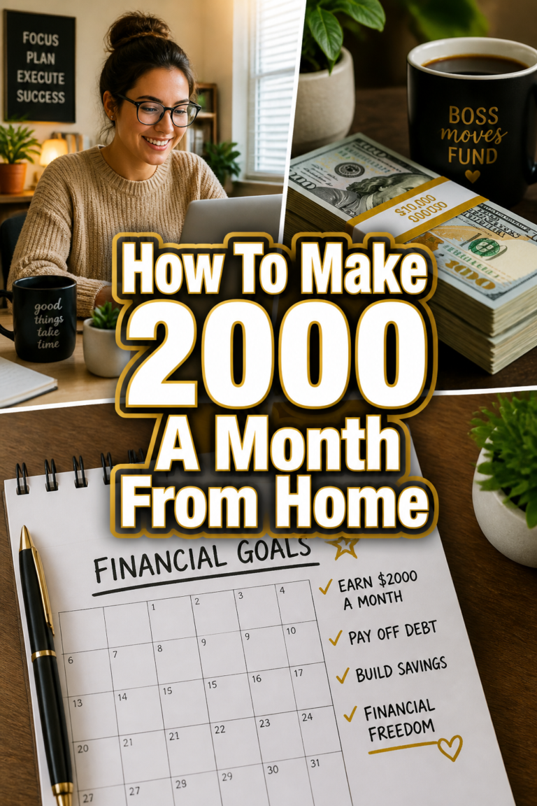 💰 How To Make 2000 A Month From Home