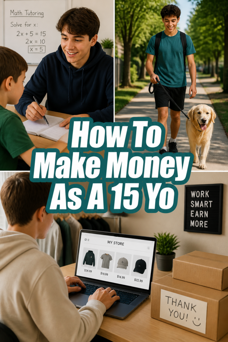 💰 How To Make Money As A 15 Yo