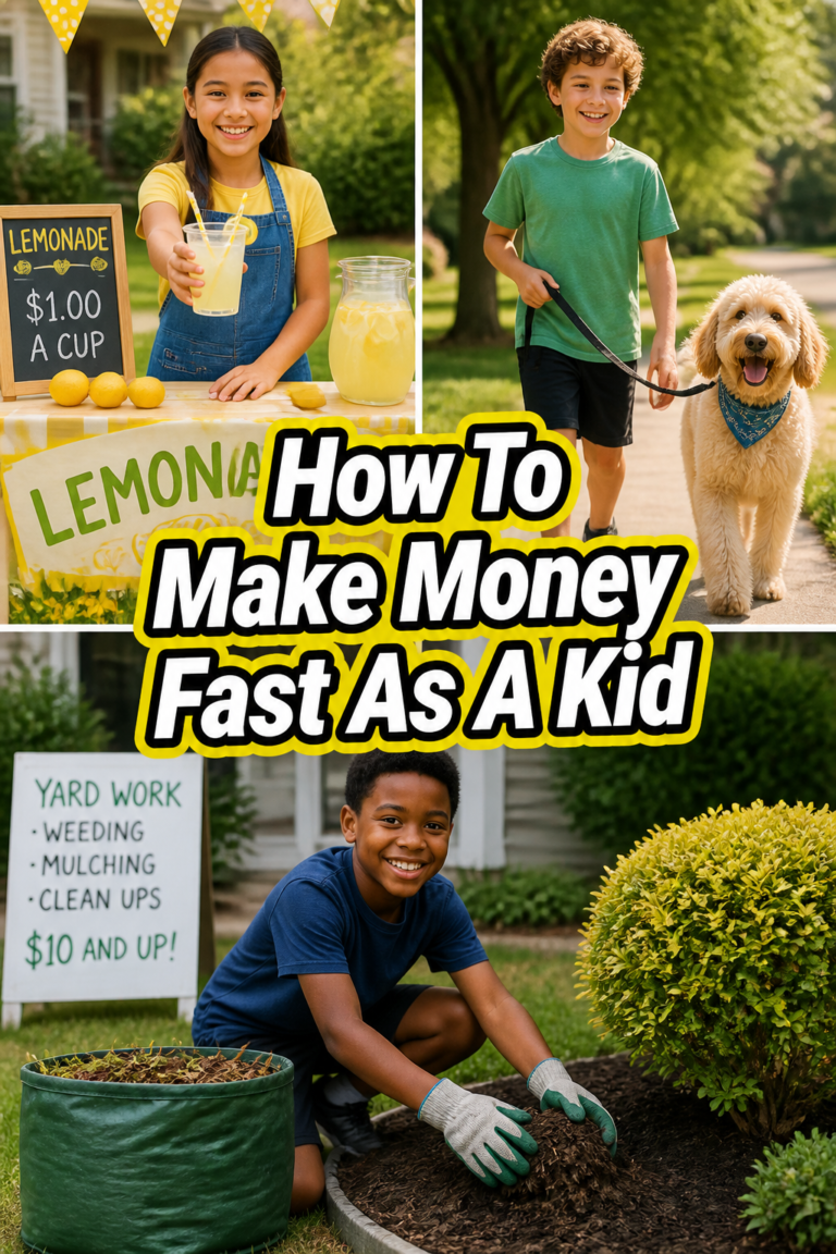 💰 How To Make Money Fast As A Kid