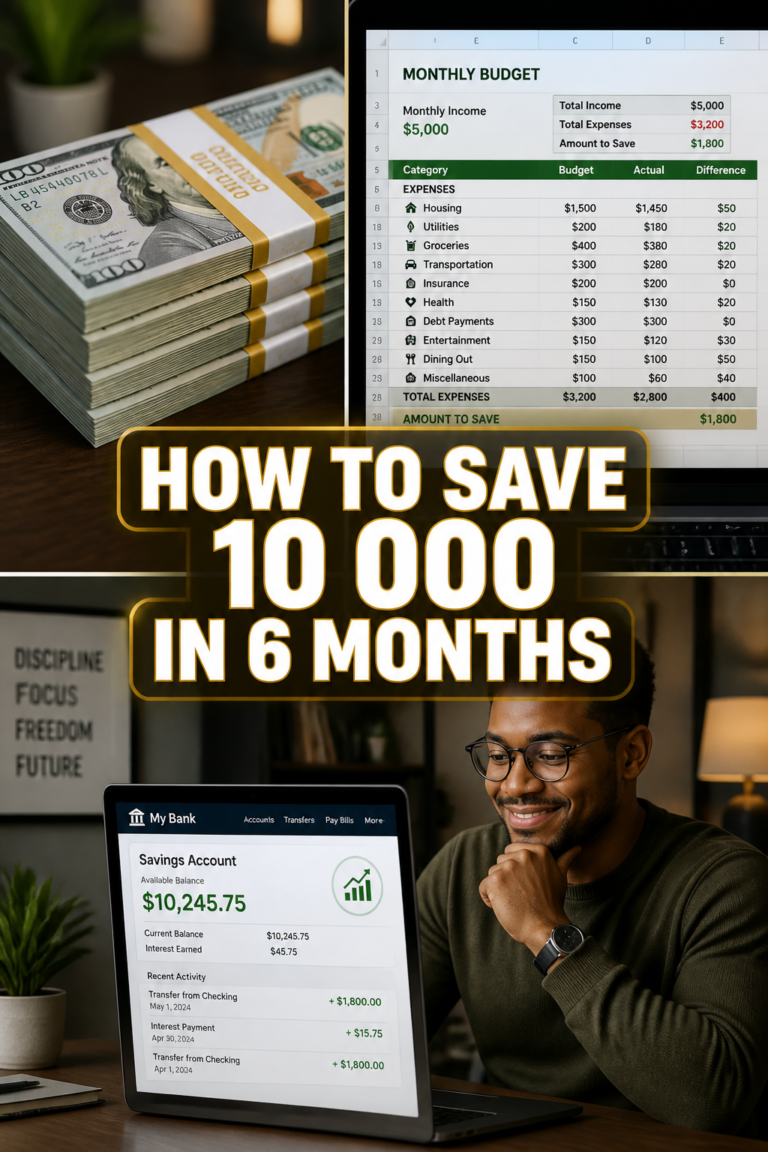 💰 How To Save 10 000 In 6 Months