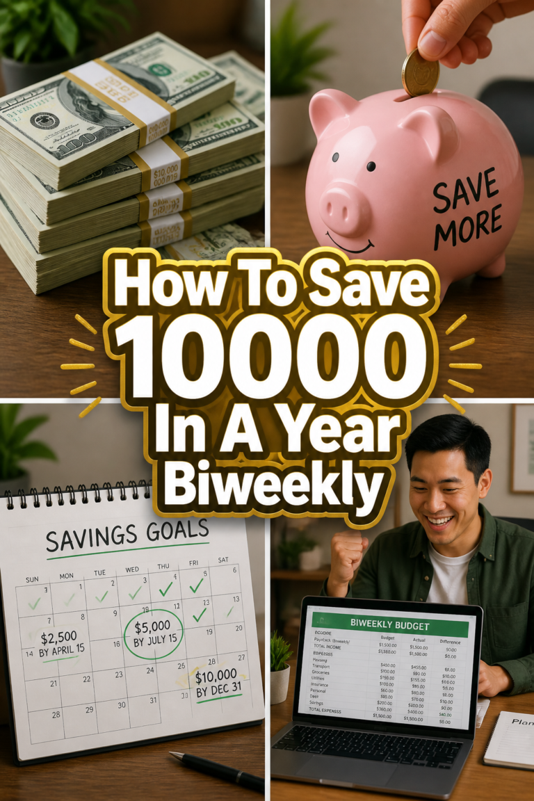 💰 How To Save 10000 In A Year Biweekly