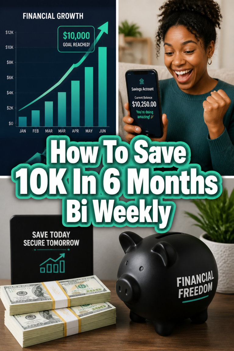 💰 How To Save 10K In 6 Months Bi Weekly