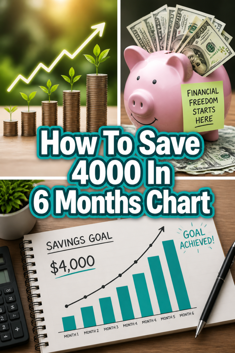 💰 How To Save 4000 In 6 Months Chart