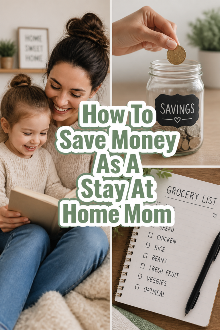 🏡 How To Save Money As A Stay At Home Mom