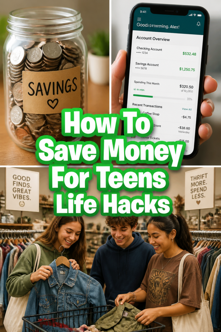 💰 How To Save Money For Teens Life Hacks